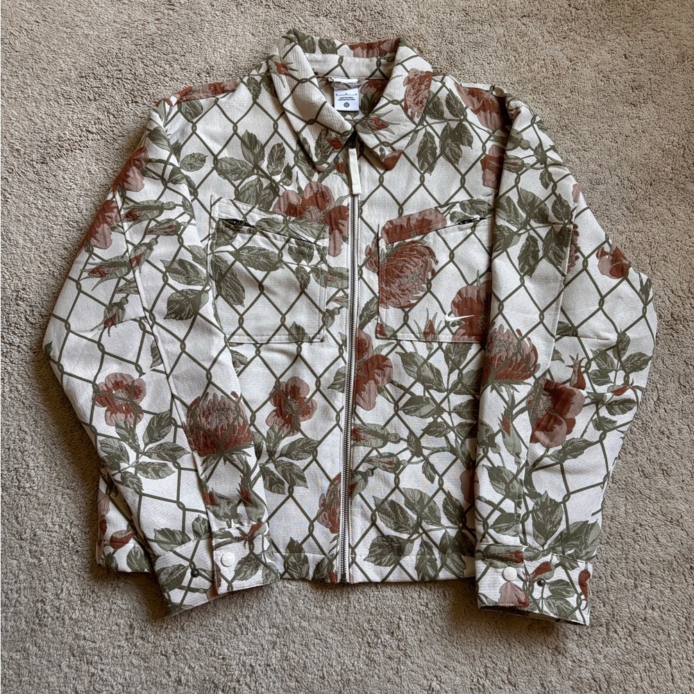 Nike floral zip up